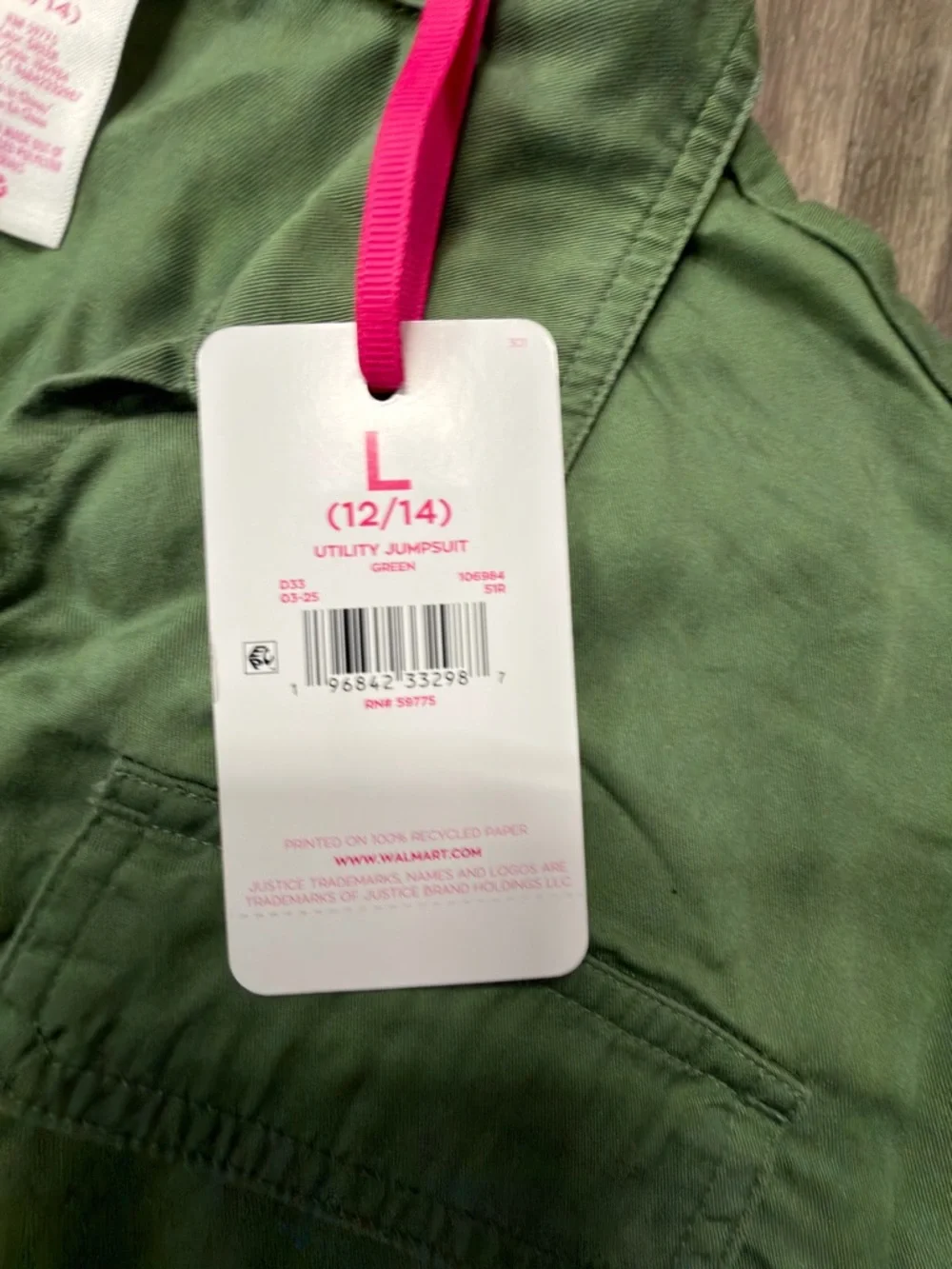 Justice Girls Olive‎ Utility Jumpsuit + Berry Hoodie and Pastel Tie-Dye Shorts